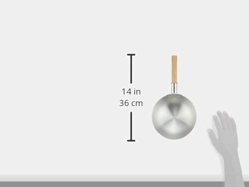 Akao Aluminum DON Hammered One-Handed Bose Pot, 18cm, Aluminum Alloy with Natural Wood Handle, Japan, WBC38018