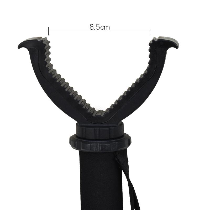 Aluminum Alloy Telescopic Tactical Tripod with V-Head for Outdoor Shooting