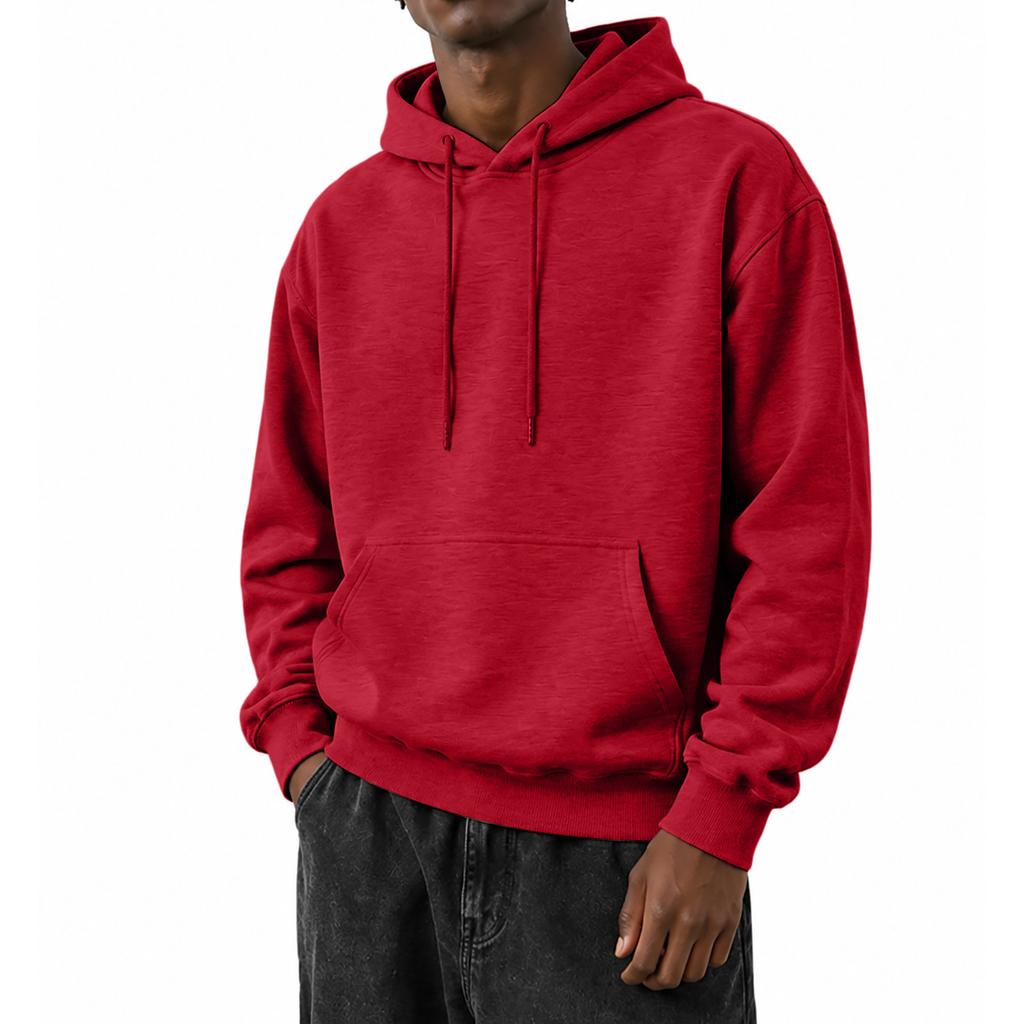 Herren Kapuzenpullover Farbe, Langarm Freizeit Lockerer Pullover