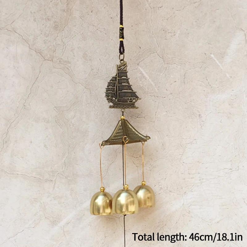 Japanese Wind Chimes Copper Wind Bell Outdoor Yard Garden Decorative Supplies Door Bell for Home Car Hanging Decor Garden Decor