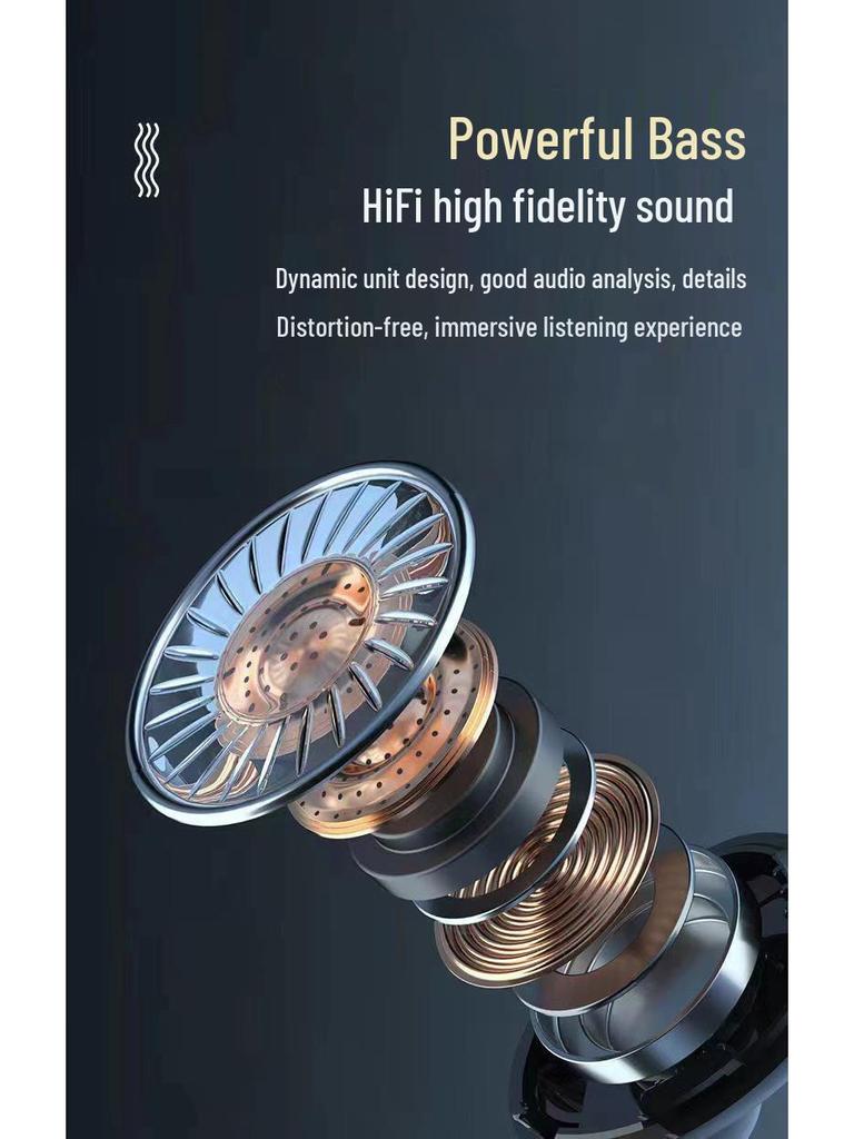 2024 True Wireless Noise-Cancelling Sport Earphones for Men & Women, Compatible with Huawei & Apple