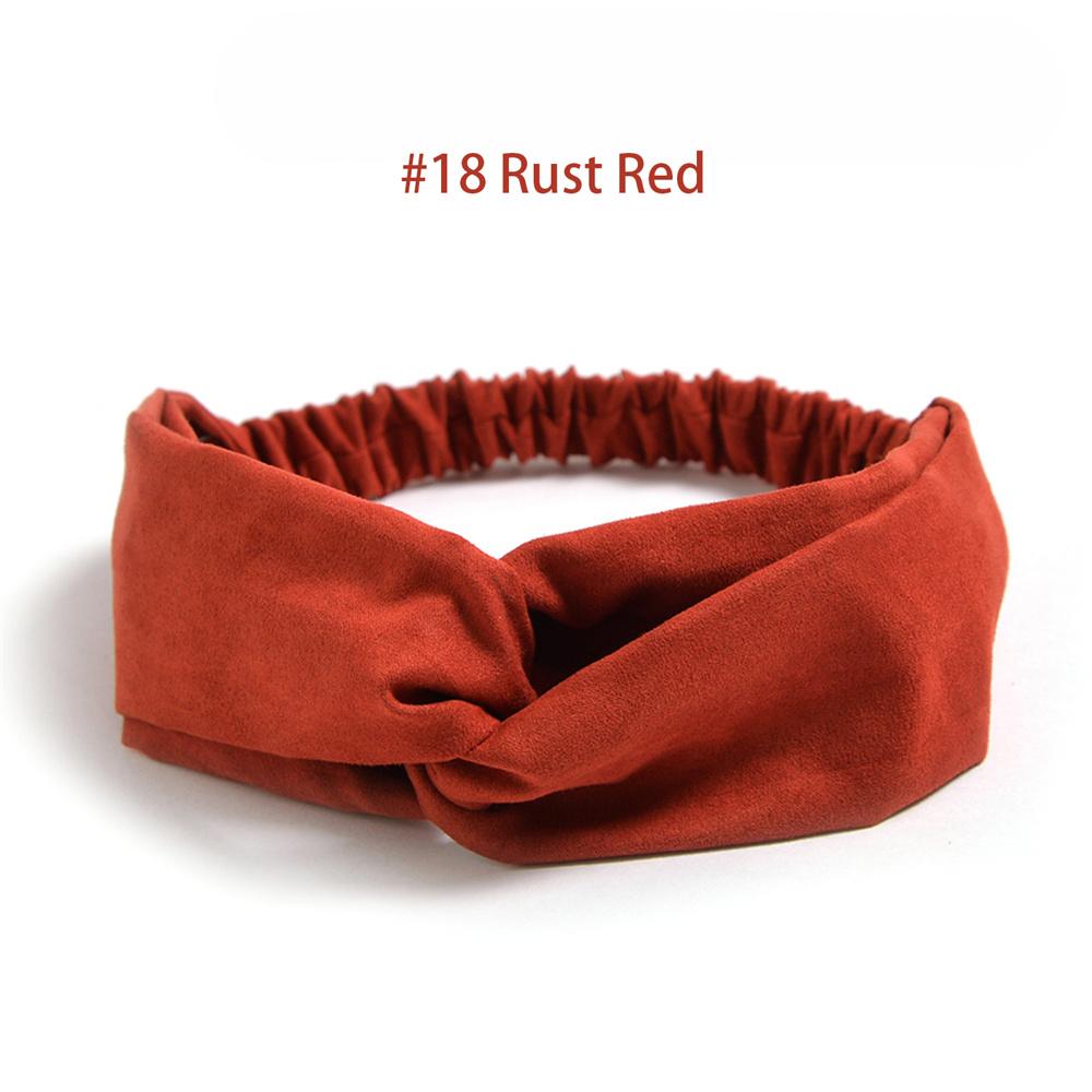 Fasce Elastiche Intrecciate per Donna Fasce per Capelli a Incrocio Copricapo Vintage in Scamosciato Fascia per Yoga Allenamento Accessori per Capelli Turban