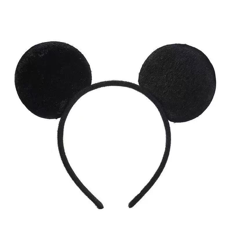 Mickey & Minnie Mašličková čelenka: Roztomilý vlasový doplněk pro mytí obličeje žen a fotografie z zábavního parku