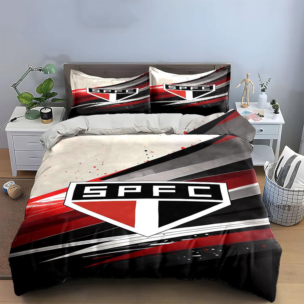 SPFC logo and stripes. Bedding sets Duvet cover sets Duvet covers Pillowcases(1 * Duvet Cover 2 * Pillowcases without duvet insert)