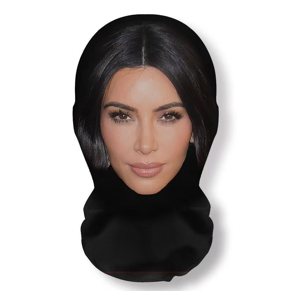 Volledig Gezichtsmasker Michael Jackson Stijl Anime Unisex Stofdicht Fietsen Sjaal, Hoofddeksel Cosplay Rollenspel Rekwisieten mask brown