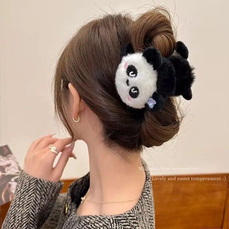 2024 Neue Elegante Cartoon Plüsch Haarspange für Frauen Vintage Haarspangen Kinder Haaraccessoires Süße Party Kopfbedeckung Geschenk