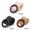 Casual Wide Dress Belt Shirt Round Wooden Buckle Straw Belt Elastic Waist Chain Belly  Body Jewelry