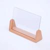 Cadre Photo en Forme de U Support en Bois Bois de Hêtre Présentoir Photo Support Cadre Photo Bois de Noyer Support Photo de Bureau Décoration Intérieure