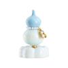 360° Rotation Ceramic Calabash Statue Multicolored Lucky Gourd Statue Exquisite Ceramic Figurine Table Decoration