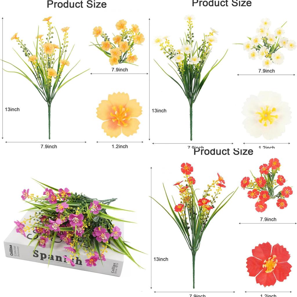 Artificial Mini Daisy Flower Bouquet For Home Decor And Wedding Centerpiece