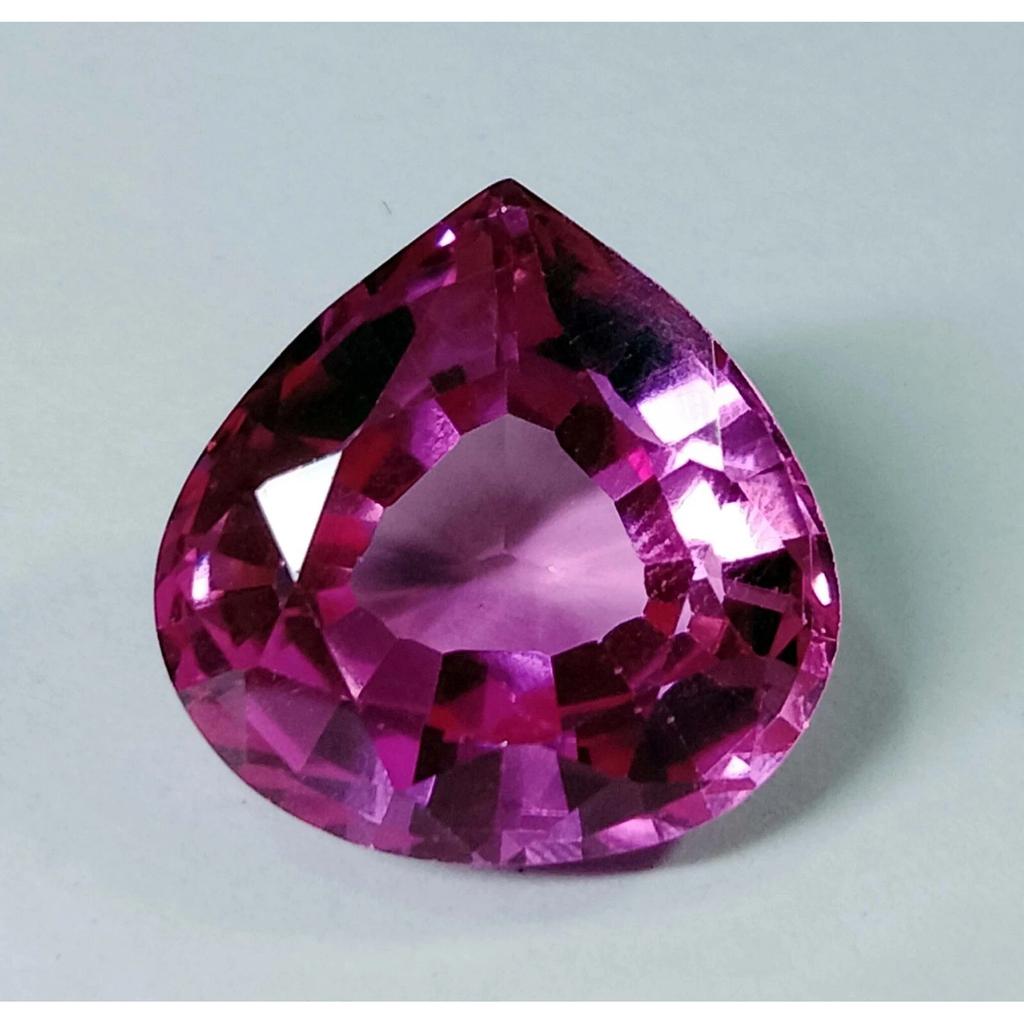 20+ Ct Natural Pink Sapphire Pear Cut Beautiful Certified Loose Gemstone