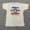 Vintage 1984 Detroit Tigers World Champs Shirt Small 18x26 Gray