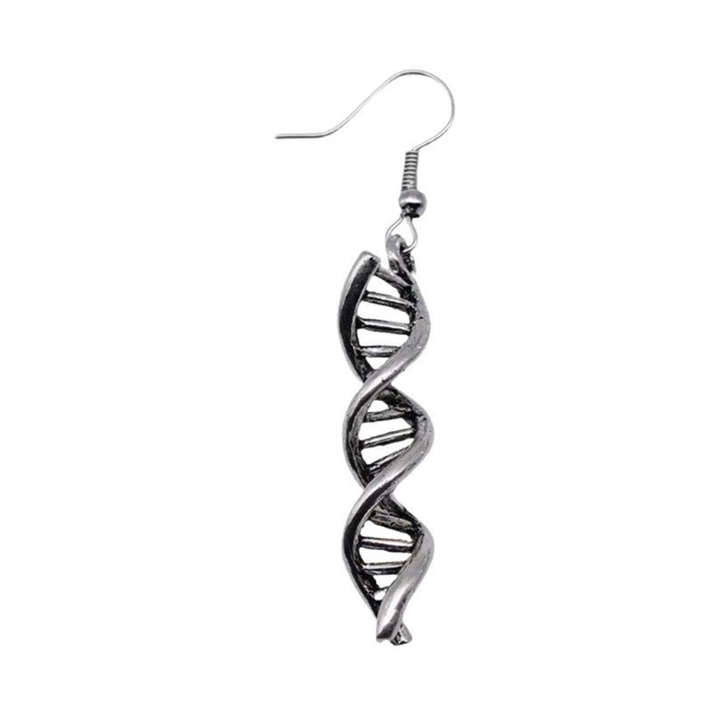 Elegant DNA Double Helix Earrings Ear Hooks Inspired By Science For Women Students And Teachers In Copper Materials