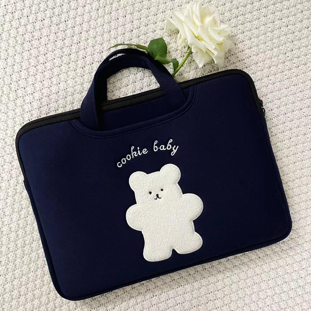 Cute Laptop Bag For Macbook Air 13.3 13.6 15.3 Pro14 15 16 Dell Huawei Samsung LG 15.6 Ipad Air6 Pro11 12.9 13 Inch Tablet Pouch