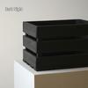 Solid Wood Display & Storage Basket with Wooden Slats