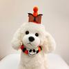 Halloween Cat Accessories Set Quickly Wearing Elastic Adjustable Soft Pet Necklace Dog Cat Collar Pets Holiday Playful Costumes
