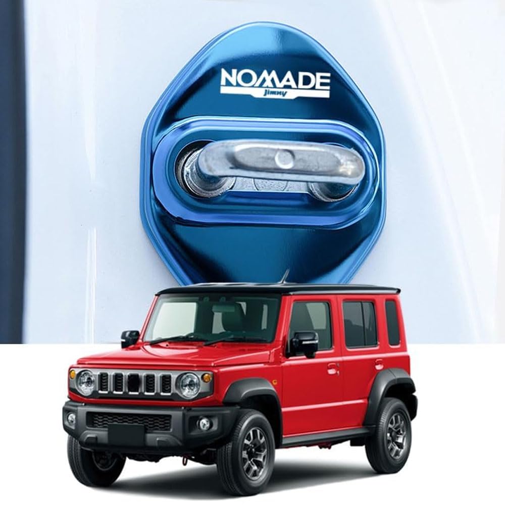 

Декоративные наклейки на крышки замков дверей для Jimny Nomad JC74, 4 шт. (синий) синий