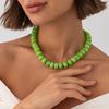 14 Colors Bohemian Colorful Acrylic Beads Choker Necklace for Women Fashion Resin Statement Necklaces Summer Beach Jewelry