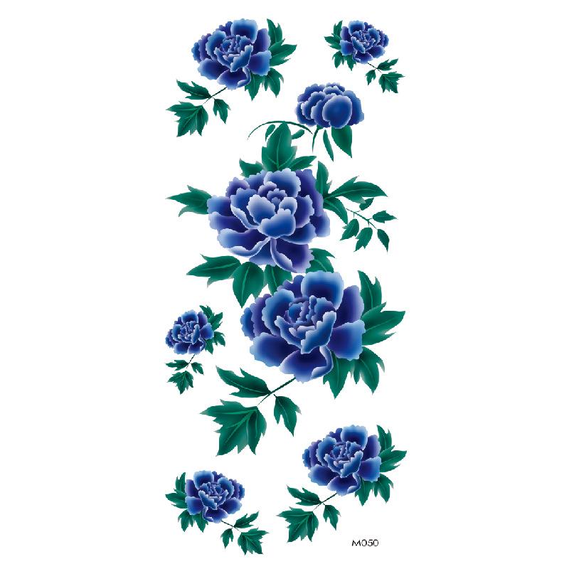 Realistic Bright Animal Totem Waterproof Rose Tattoo Stickers
