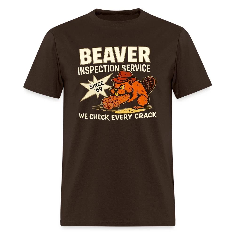 

Beaver Inspection Service T shirt – Funny Adult Humor Tee S