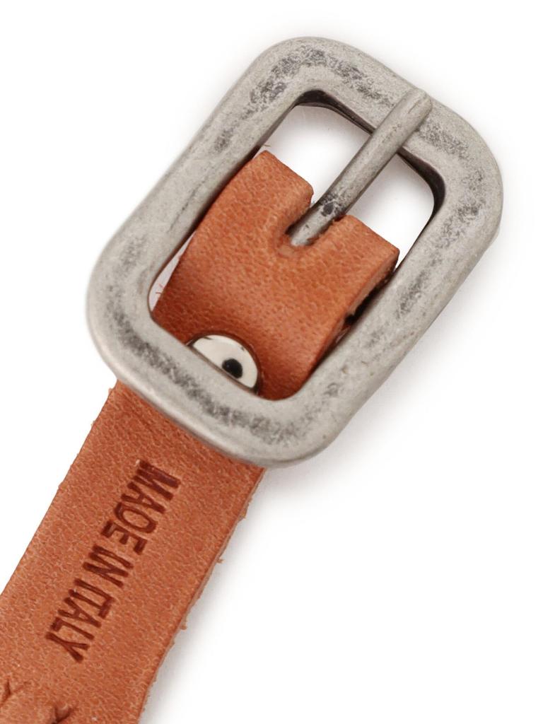 Genuine Olive [IL BISONTE] Bracelet, Leather, Leather, Cowhide, Women's, Men's, Unisex,