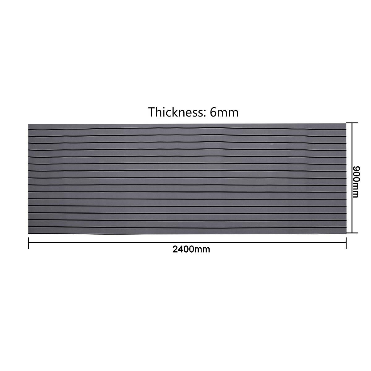 

Самоклеящийся тиковый настил 2400x900x6 мм из вспененного этиленвинилацетата, напольное покрытие для морских лодок, искусственный тиковый настил, аксессуары для морских яхт, темно-серый