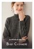 Autumn/Winter Women's Slimming Knit Cashmere Sweater with Half-High Collar