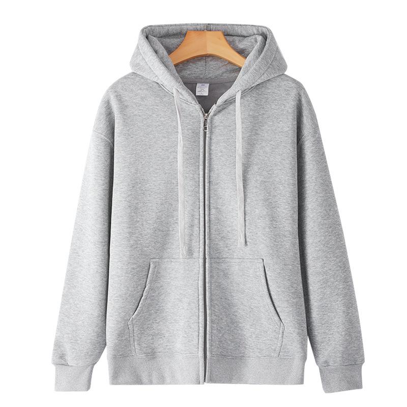 Autumn/Winter Hooded Cardigan: Unisex Thick Velvet, Versatile & Loose Fit Casual Jacket
