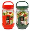 Barattolo per Insalata con Strati Verticali, Vasetti per Condimenti con Coperchio di Sicurezza Ermetico, Mantiene le Insalate Fresche e Croccanti, Contenitore per Meal Prep