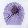 Häkel-Babyhut Blume Säuglingsmütze Mützen Süßer Neugeborenen-Baby-Mädchen-Turban Haarschmuck