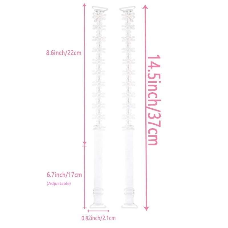 1Pair Lace Flower Decor Bra Straps, Adjustable Versatile Anti-Slip Shoulder Strap For Women'S Lingerie And Bra Accessories