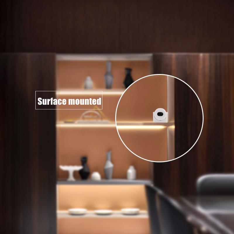 DC 12V 24V Mini Interrupteur à Capteur Intelligent Cuisine Sous Meuble Garde-robe Bande LED Lumière Balayage de la Main Capteur de Mouvement Interrupteur à Capteur PIR