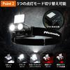 Msnaile Cap Light Rechargeable Headlight [900 lumens, continuous lighting for