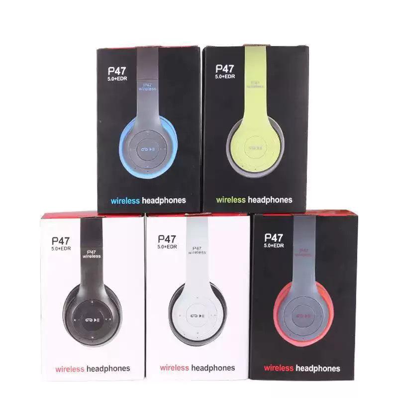 P47 Bluetooth 5.0 Over-Ear Wireless Headset – Stereo Sound, Ideal Gift
