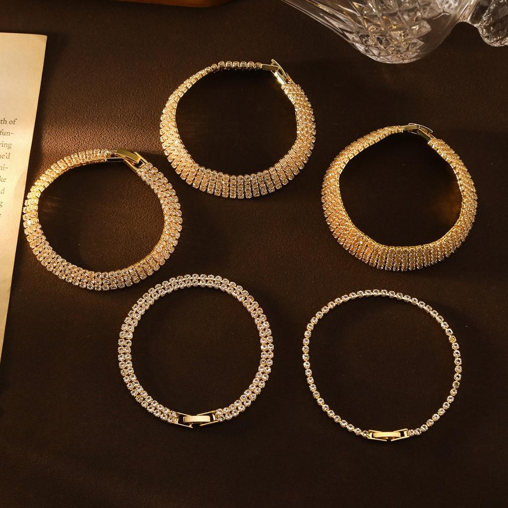 Fresh And Sweet Bracelet Full Of Diamonds, Luxury Atmospheric Bracelet, Women'S Temperament Versatile Bracelet