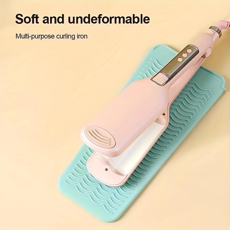 Silicone Heat Insulation Pad Heat Resistant Silicone Mat Pouch For Flat Iron, Hot Hair Tools