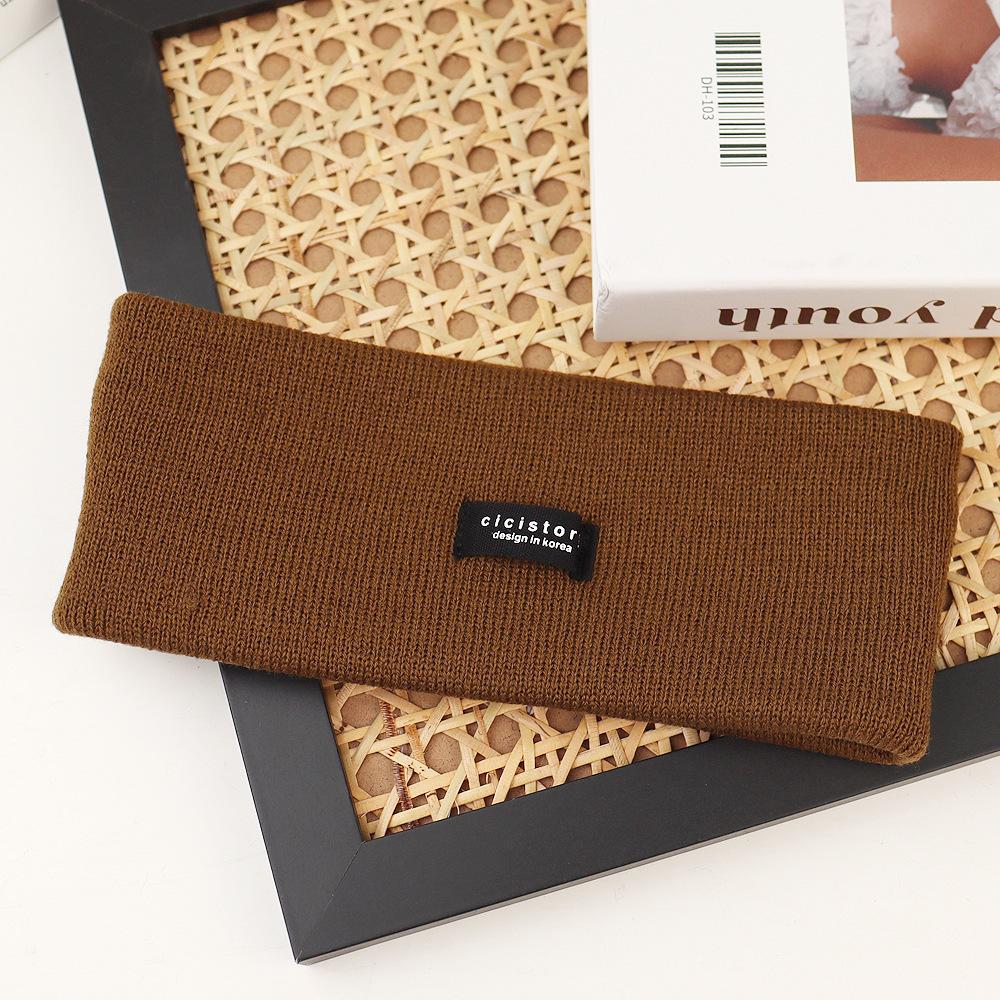Knitted headband women's tied hair fashion autumn headband sports headscarf autumn and winter headgear