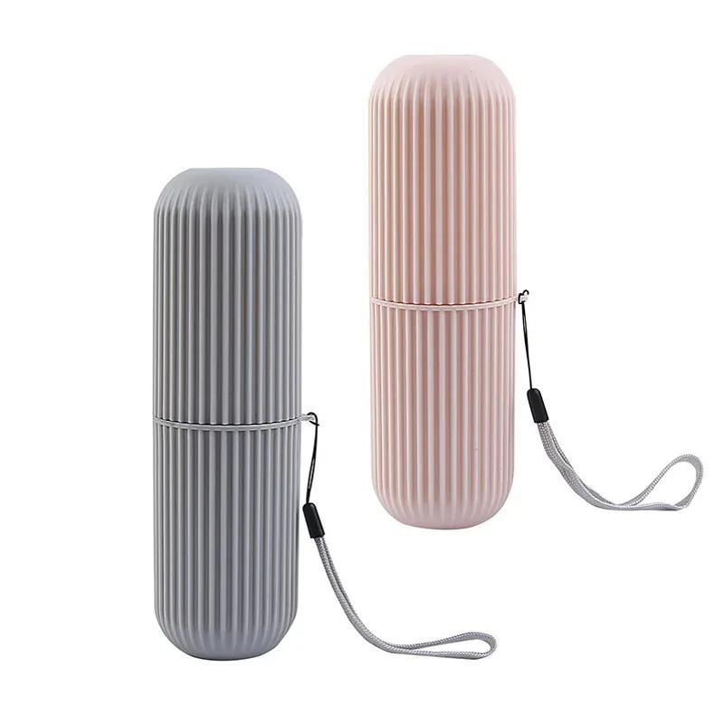 Travel Portable Toothbrush Cup Bathroom Toothpaste Holder Storage Case Box Organizer Travel Toiletries Storage Cup New Creative