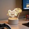 3D racing pattern night light, atmosphere decoration light, USB desk lamp, soft sleep light, gift light