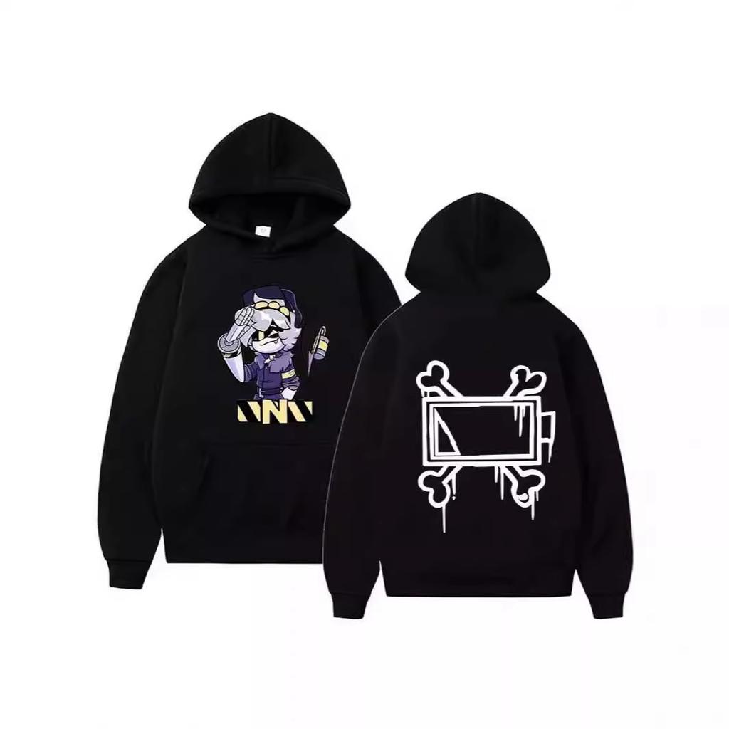 New animation inorganic killer cartoon printed sweater autumn and winter men's and women's long-sleeved jacket hoodie
