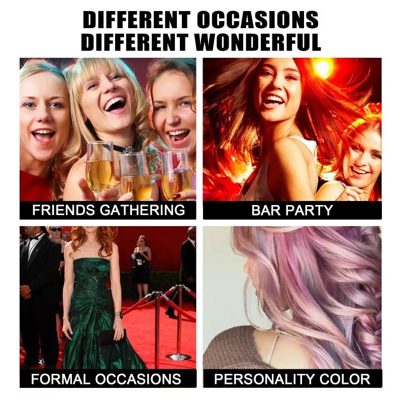 Temporäres Haarwachs, buntes Haarwachs, natürliche Farbe, Easy Color Hair Mud