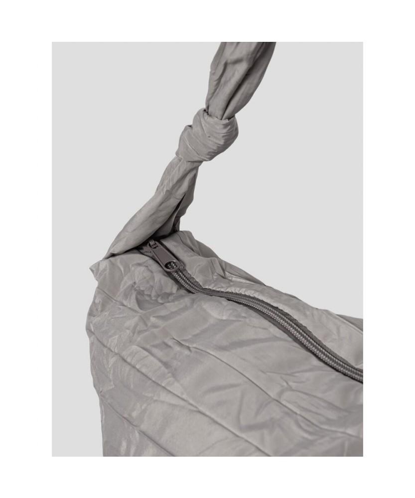 8Seconds Fabric Crinkle Hobo Bag Gray