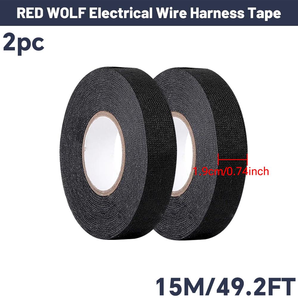 Elektrik Bandı Isıya Dayanıklı Kablo Demeti Yalıtımı Otomatik Kablolama Kumaş Bez Sarma Su Geçirmez Kablo Düzenleyici Yapışkan Bantlar