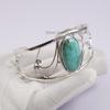 Turquoise Open Cuff Bracelet, Boho Adjustable Bracelet, Turquoise Jewelry, 925 Silver Bracelet, Birthday Gift , December Birthstone