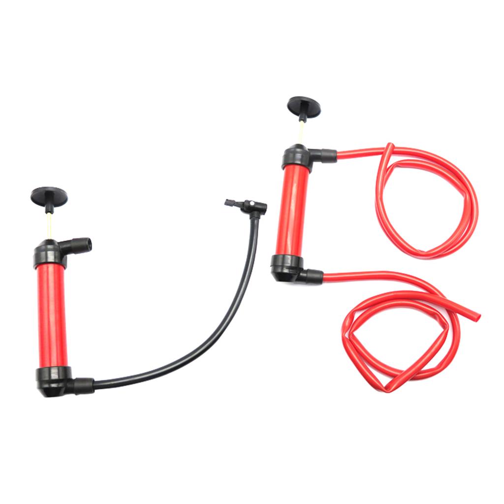 200CC Manual Oil Pump Gun for Cars - Portable Oil Suction Barrel, Tank Pumping Machine with Water Pipe for Fluid Transfer