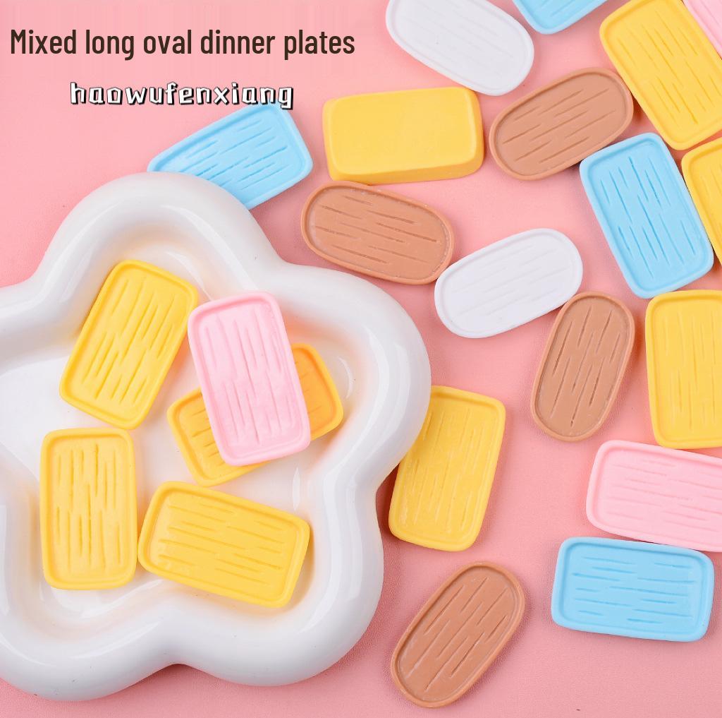 Mini Bear Bread Resin Accessories: Hair Clip, Magnet, Cream Glue, DIY Simulation Food Toy