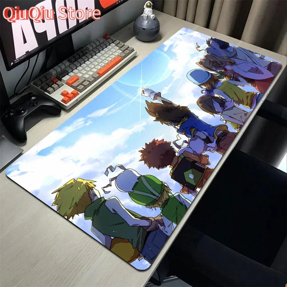 Anime DDigimon Adventure Mousepad Mouse Mat Desk Mat With Pad Gaming Accessories Prime Gaming XXL Keyboard Pad Padding Mat
