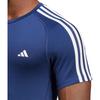adidas T Shirts Men's Dark Blue Crew Neck Moderate IC2166