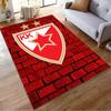 Red Star Emblem on Brick Wall suitable as a non-slip mat for the living room or bedroom sofa