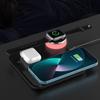 4 In 1 Wireless Charging Station Cell Phone Tablet Watch Charger with Colorful Light Foldable 15W Fast Wireless Charger Stand
